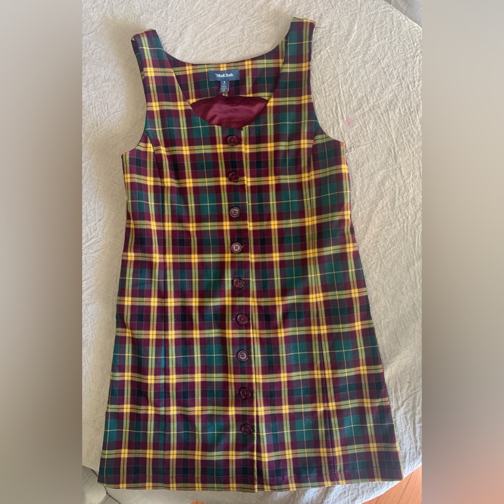 Modcloth Multicolor Plaid Dress